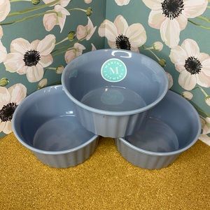 Set of 3 Plastic Salsa, Sauces, Guacamole Dipping Bowl